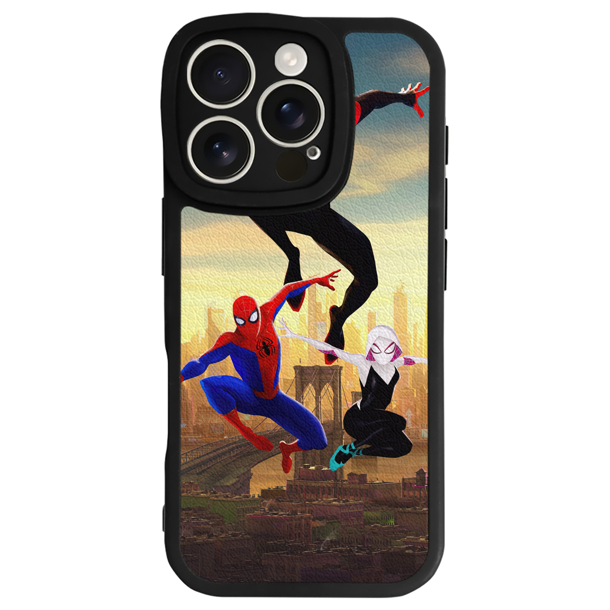 Spider Man スパイダーマン 【iPhone 16シリーズ対応】シリコンスマホケース（レザー調） 材質：シリコン